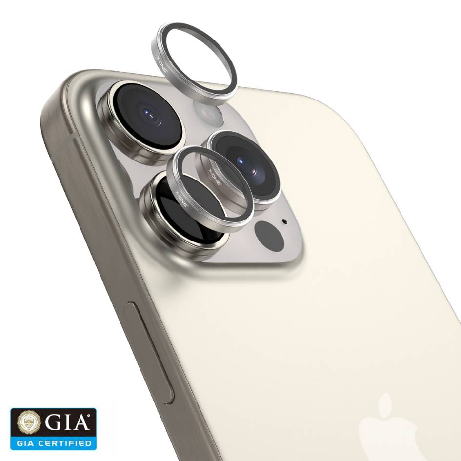 X.One® Camera Armor Pro GIA Certified Sapphire 9H Anti Scratch Lens Protector for iPhone 15 Series