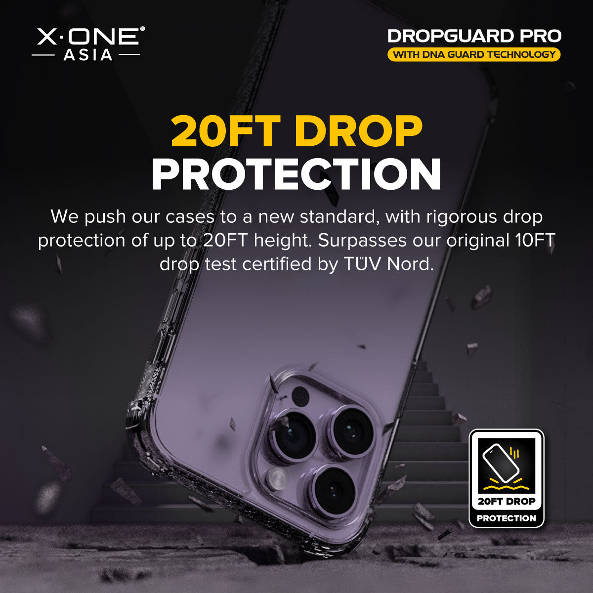 X.One® Dropguard Pro Impact Protection Case for iPhone 14/13/12