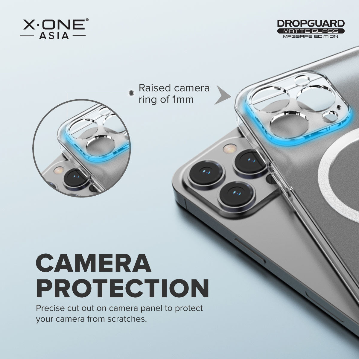 X.One® Dropguard Matte Glass (Magsafe Edition) for iPhone 14/13