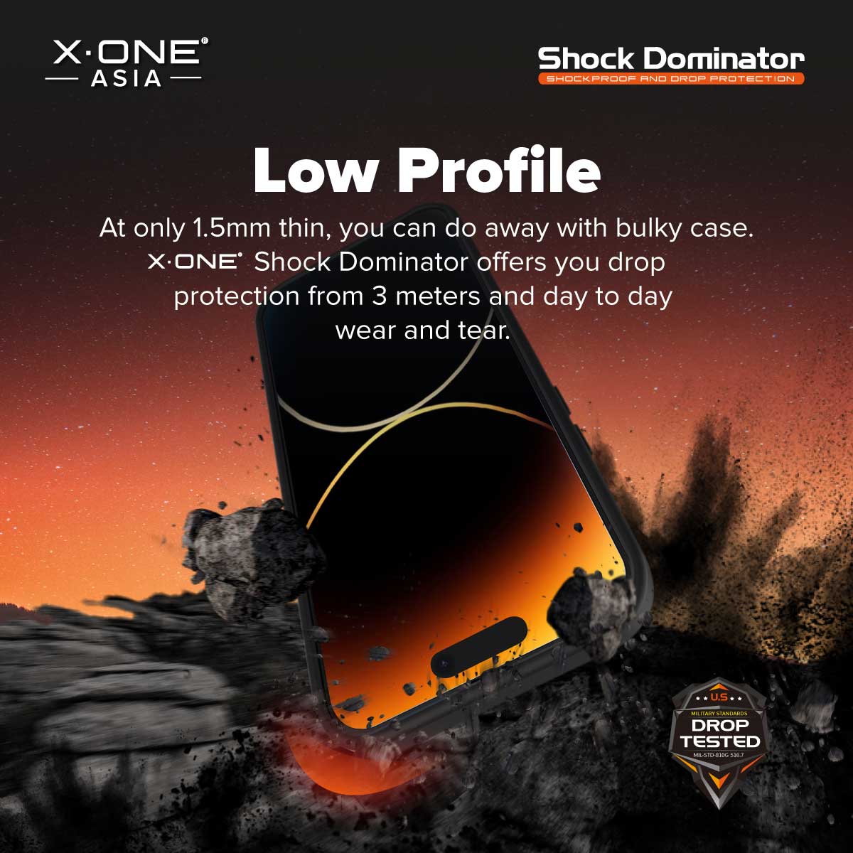 X.One® Shock Dominator Impact Protection Case for iPhone 14/13/12