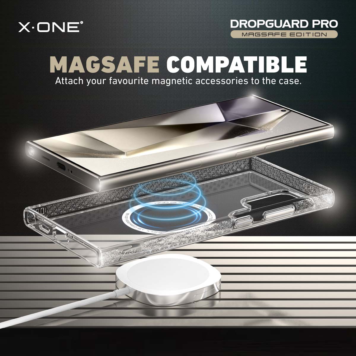 X.One® Dropguard Pro with EnduraClear (Magsafe Edition) Impact Protection Case for Galaxy S24 Ultra