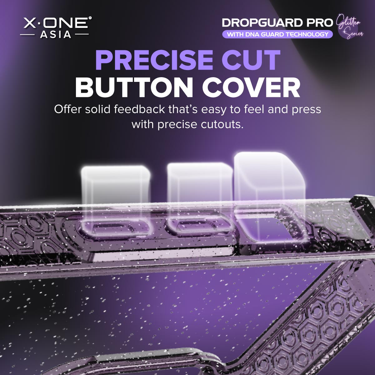 X.One® Dropguard Pro Glitter Series Impact Protection Casing for iPhone 14 Series