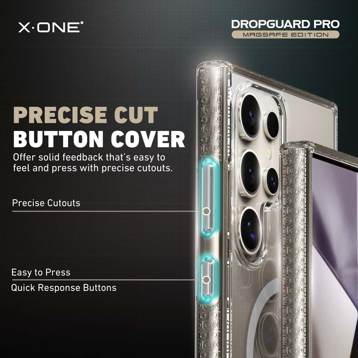 X.One® Dropguard Pro with EnduraClear (Magsafe Edition) Impact Protection Case for Galaxy S24 Ultra