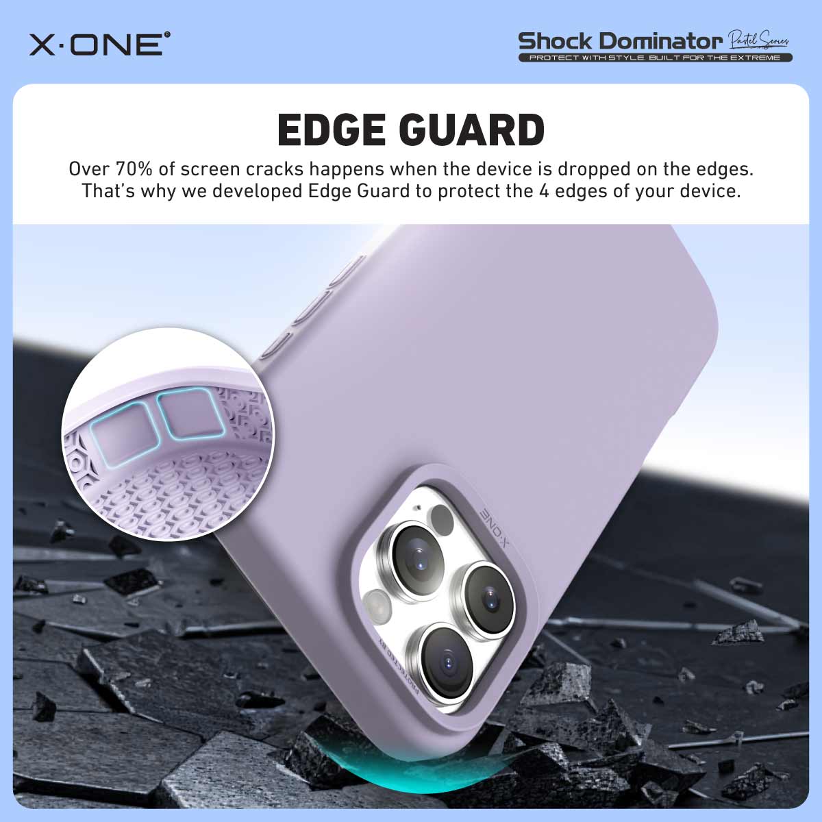 X.One Shock Dominator Impact Protection Case for iPhone 15/16 | Magsafe Compatible