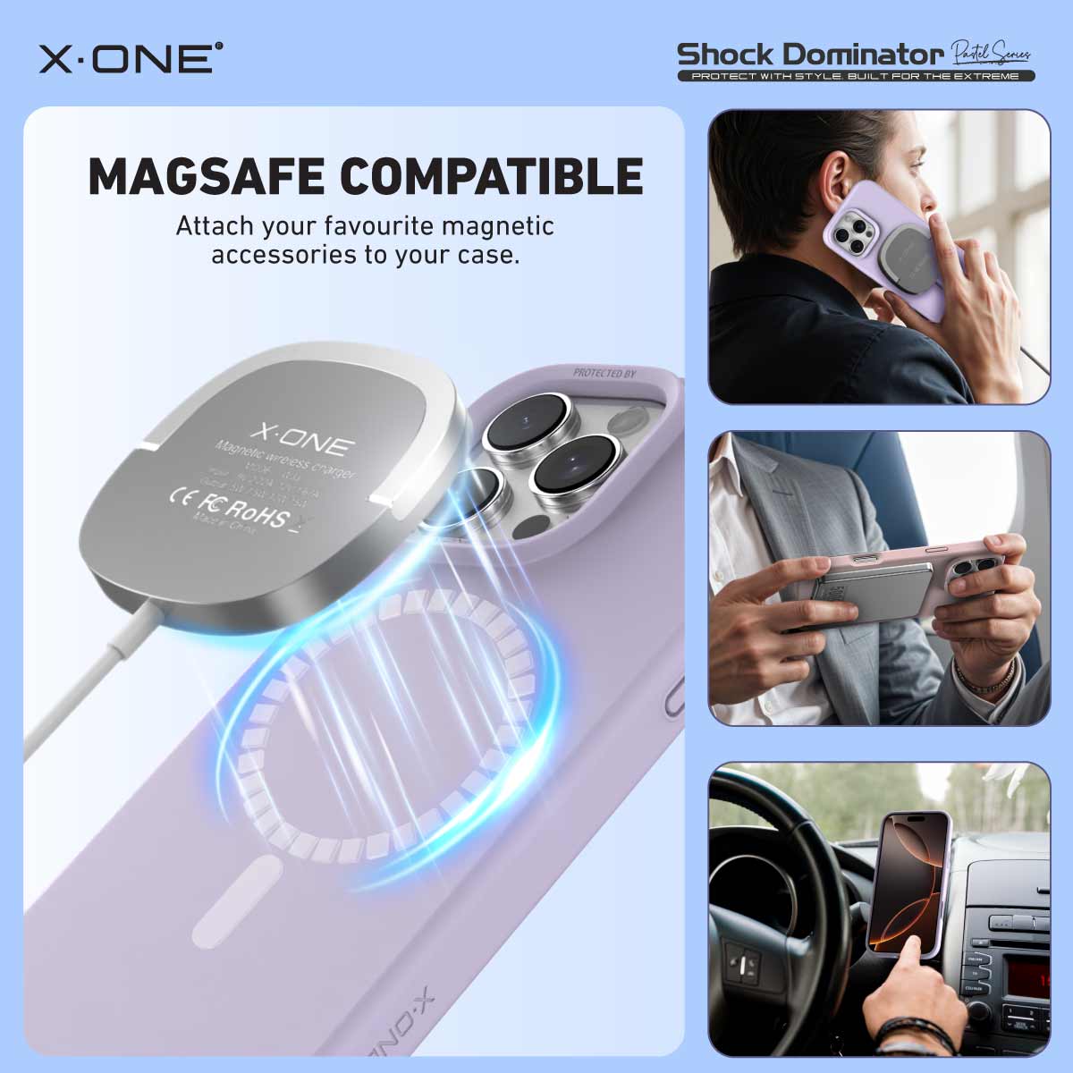 X.One Shock Dominator Impact Protection Case for iPhone 15/16 | Magsafe Compatible