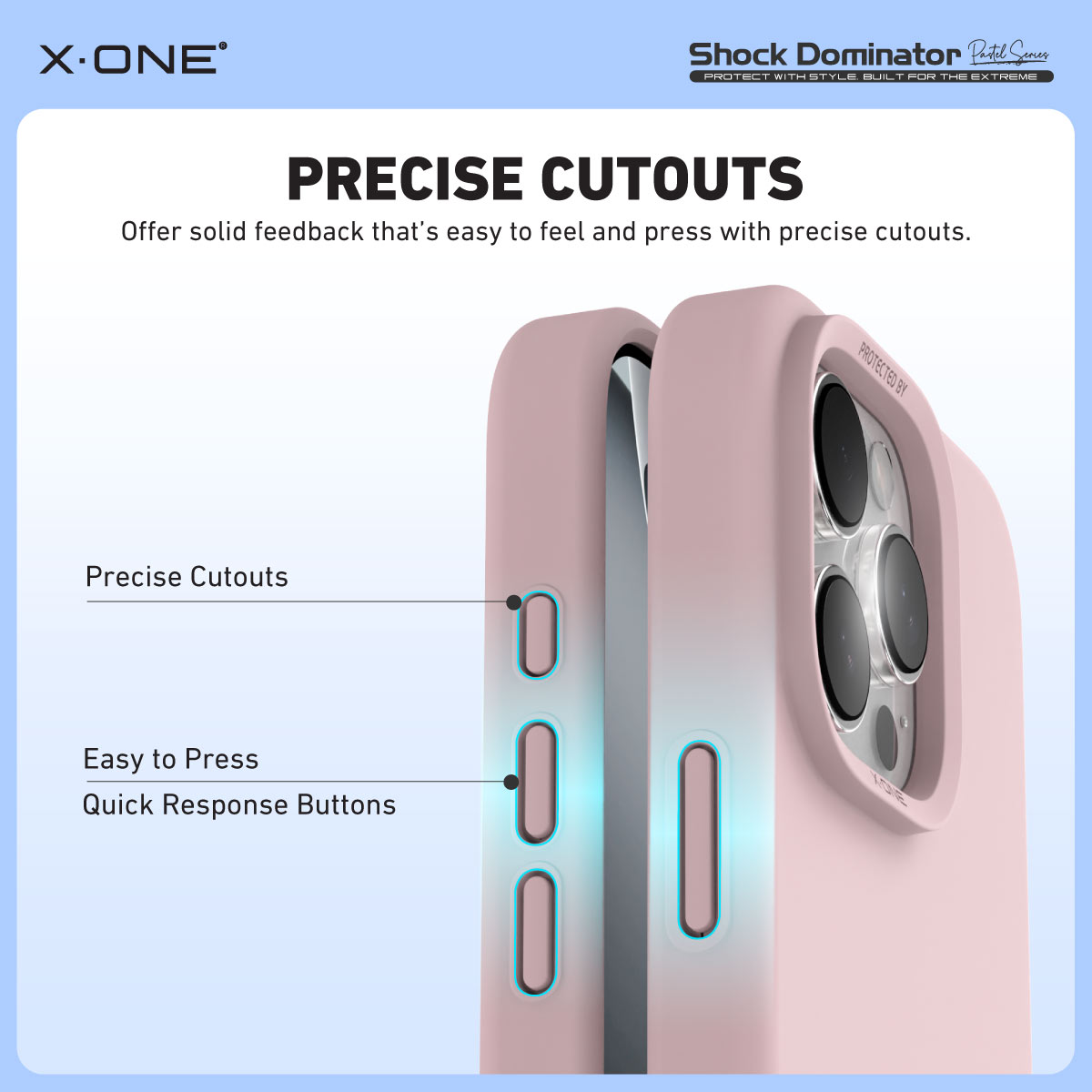 X.One Shock Dominator Impact Protection Case for iPhone 15/16 | Magsafe Compatible