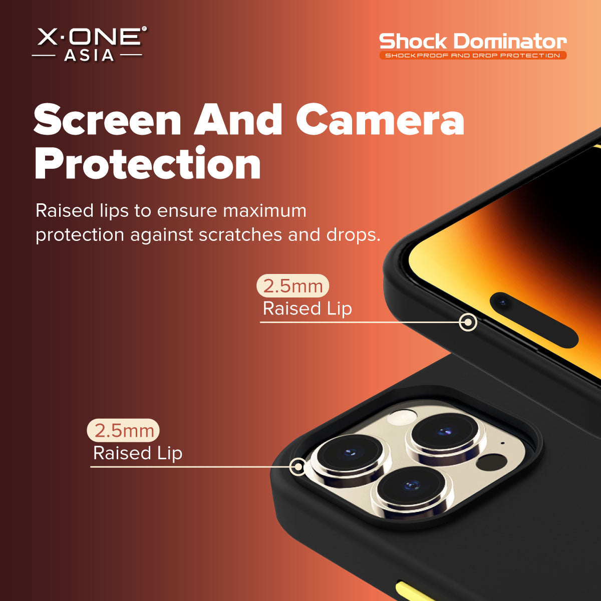 X.One® Shock Dominator Impact Protection Case for iPhone 14/13/12