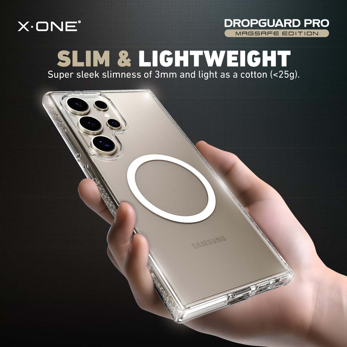 X.One® Dropguard Pro with EnduraClear (Magsafe Edition) Impact Protection Case for Galaxy S24 Ultra