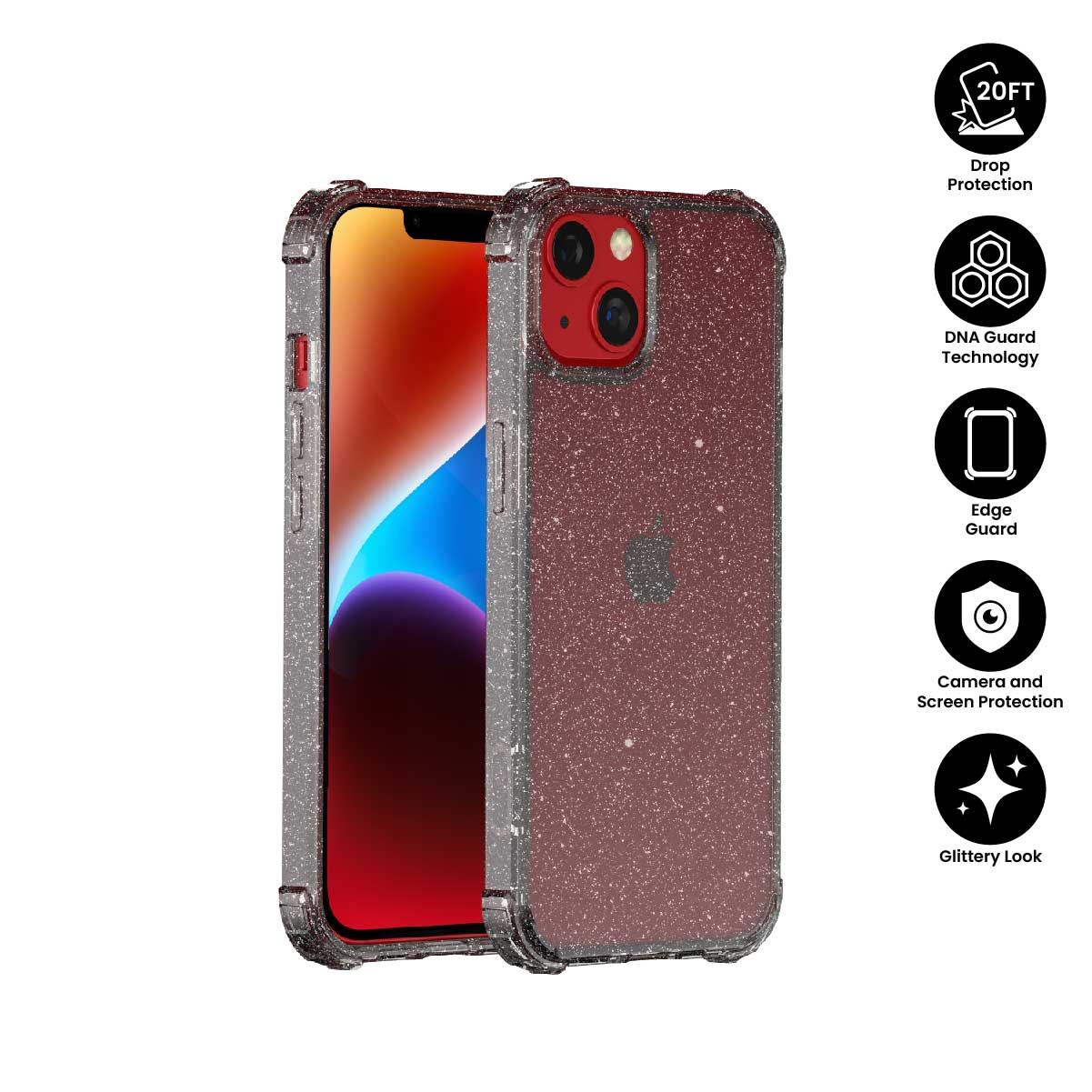 X.One® Dropguard Pro Glitter Series Impact Protection Casing for iPhone 14 Series