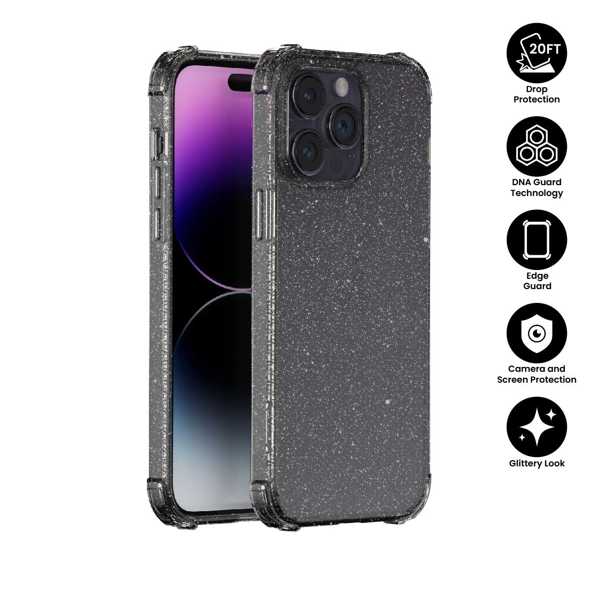 X.One® Dropguard Pro Glitter Series Impact Protection Casing for iPhone 14 Series