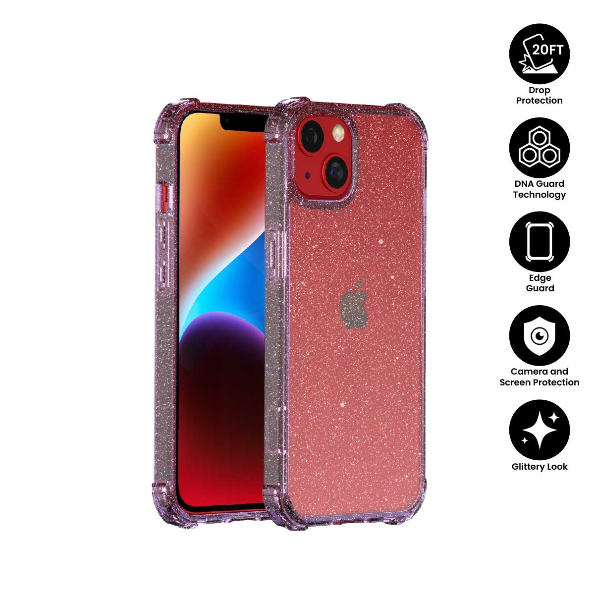 X.One® Dropguard Pro Glitter Series Impact Protection Casing for iPhone 14 Series